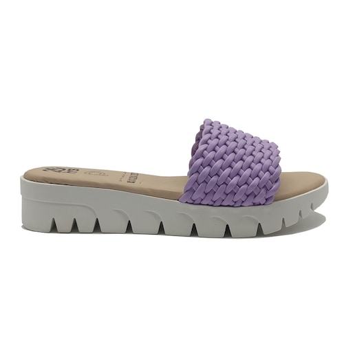 Huarache 20hrs 069 Morado Lila Mujer Casual 100% Piel 