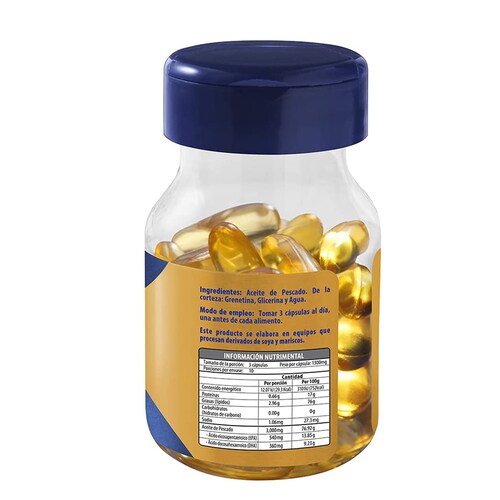 Omega 3, EPA y DHA, 30 Capsulas, 1.3 g c/u, Aceite de Pescado
