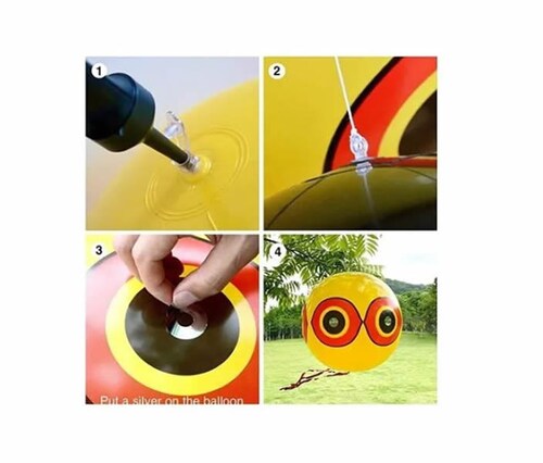 Ahuyentador Inflable De Aves: Palomas, Urracas, Cuervos,etc