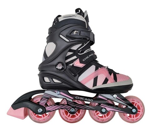 Patines en linea Fitness Chicago Rosa con Fundas y Maleta Omniroller de Regalo!