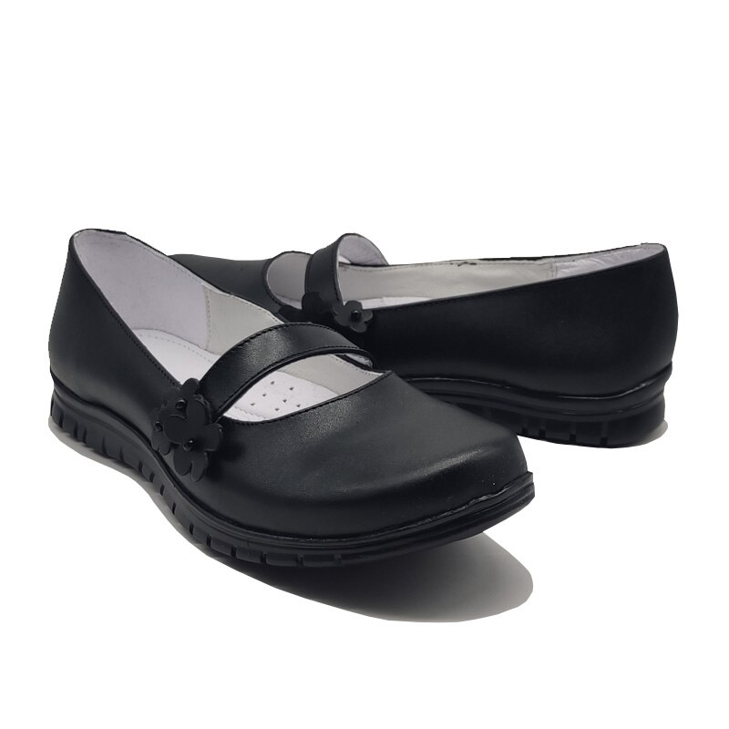 Zapato Escolar Yuyin 20242 Negro 100 Piel Ni a Escuela