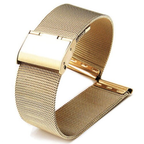 Correa para reloj de malla acero inoxidable de 42-44mm Color Dorado