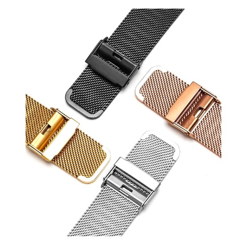 Correa para reloj de malla acero inoxidable de 42-44mm Color Dorado