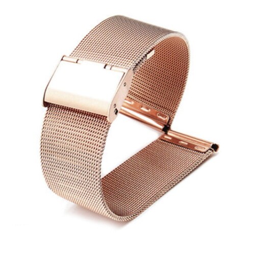 Correa para reloj de malla acero inoxidable de 42-44mm Color Rosa