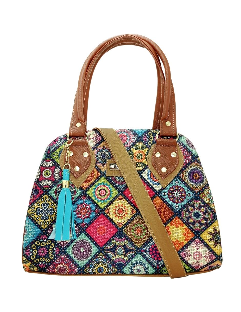 Sears Bolsas De Dama 2021 Bolsa Artesanal De Cuero Vegano Y Yute