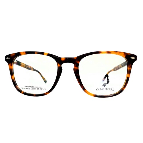Armazón Lente graduable Oftálmico Acetato marca Olive People modelo Retro 502 con paño limpiador y estuche