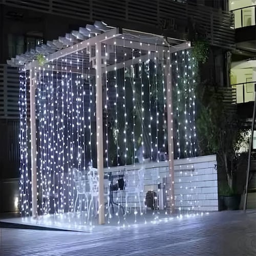 Cortinas Serie Luces 300 Led Decorativas Usb 8 Modelo 3x3m