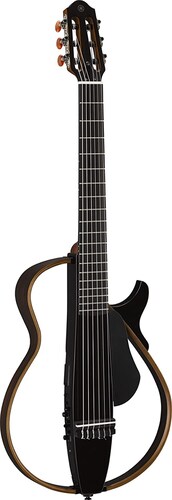 Guitarra Silent Cuerdas de Acero Yamaha SLG200S-Negro Translúcido