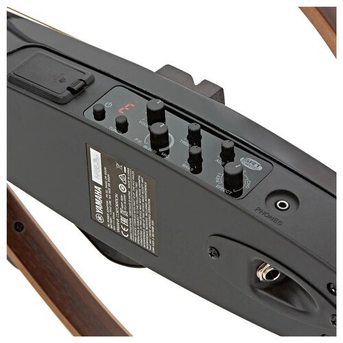 Guitarra Silent Cuerdas de Acero Yamaha SLG200S-Negro Translúcido