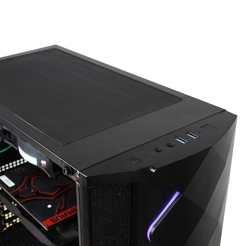 Gabinete ATX, Yeyian Abyss Serie 2500, sin Fuente, Cristal Templado, Negro