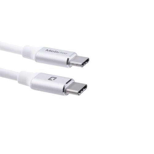 Cable Tipo C a C USB C USB 1 m blanco Celular Tableta Transferencia MB-923705 Carga MAC OS
