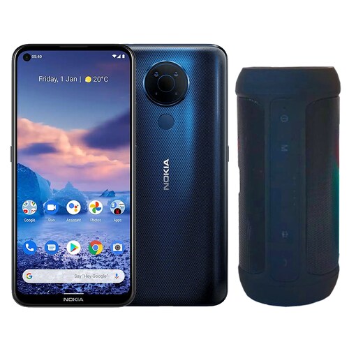 Nokia 5.4 128 Gb Azul 4 Gb Ram + Bocina Charge2 Negra