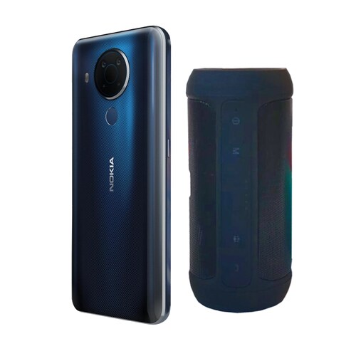 Nokia 5.4 128 Gb Azul 4 Gb Ram + Bocina Charge2 Negra