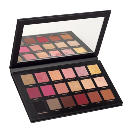 Paleta de sombras de ojos mate Maquillaje Rose Gold Remastered, caja