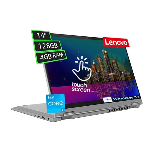 Laptop Lenovo Flex 5 14ITLOS CORE I3 Ram 4 GB Disco en Estado Solido 128GB Pantalla 14 Pulgadas Windows 11 - Plata