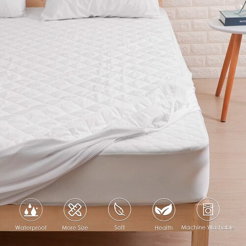 Protector Matrimonial Spring Air Impermeable + Edredón Ligero + Sábana Lisa y 2 Almohadas GRATIS