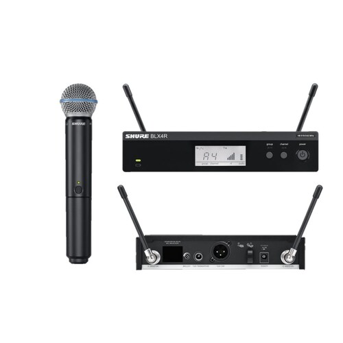 Microfono inalambrico Shure BLX24R/B58 1 Canal Negro