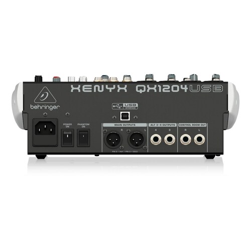 Mezcladora Behringer Xenyx Qx1204usb 12 Canales Efectos.