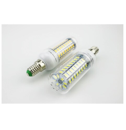 Bombilla LED foco lámpara de 48 LED E14 blanco lampara plástico luz techo pared casa negocio hogar