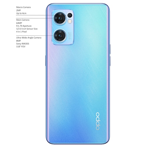 CELULAR OPPO RENO 7  5G AZUL 8GB + 256GB DESBLOQUEADO
