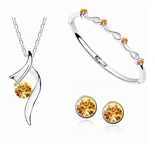 Conjunto De Joyas Para Mujer Amarillo