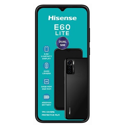Hisense E60 Lite 64GB 2GB Ram Negro