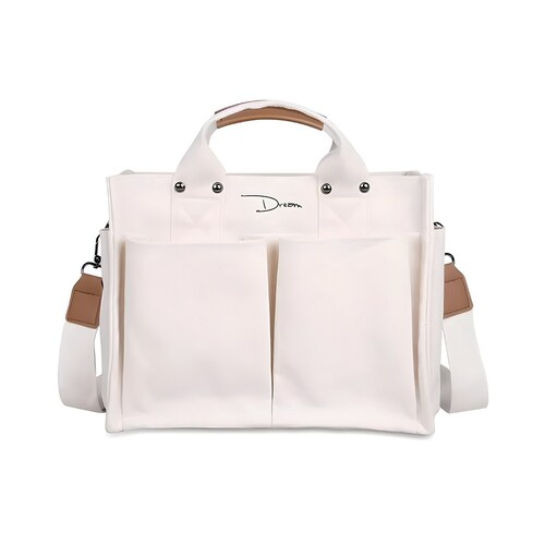 Bolso De Hombro De Cuero Sintético Con Bolsillos P/mujer