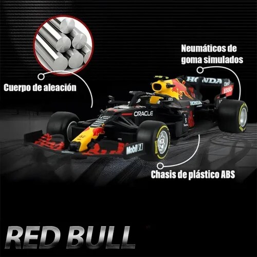 Burago Redbull F1 Rb16b Checo Pérez Fórmula 1 Escala 1:43