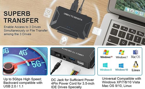 Lector de discos duros alta velocidad 3.0