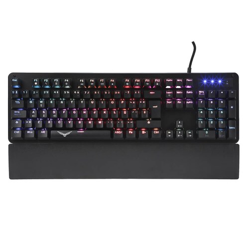 Teclado Gamer Naceb Black Cobra RGB,  Mecánico, Alámbrico