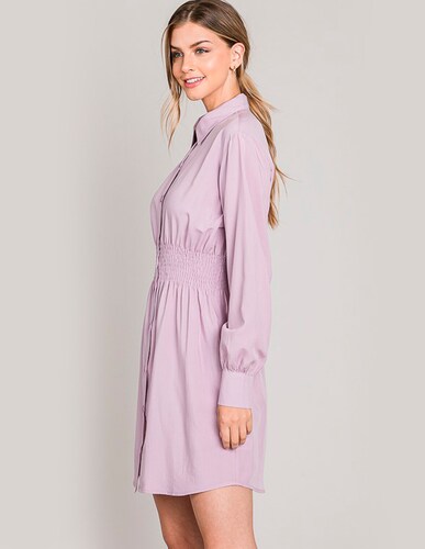 Vestido camisero elástico cintura AMAD para dama 