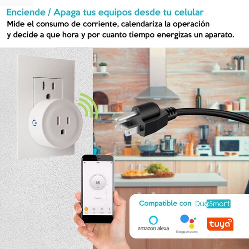 Smart Plug (enchufe inteligente wifi), compatible con Alexa :  : Dispositivos  y accesorios