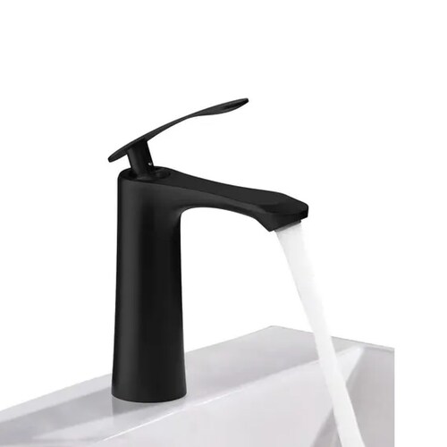 Llave Para Lavabo Monomando Mezclador Grifo Negro Mate