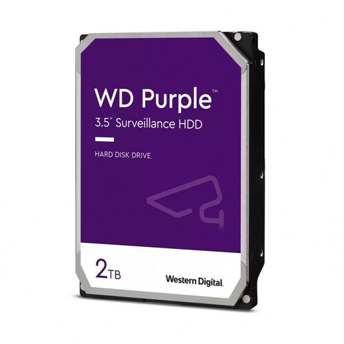 Disco Duro Interno Western Digital Purple Surveillance 3.5", 2TB, SATA,