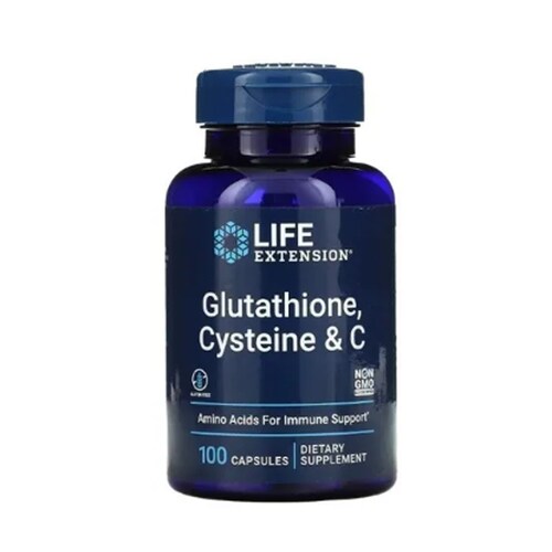 Glutathione, Cysteine + Vitamina C 100c Glutathione Reducido