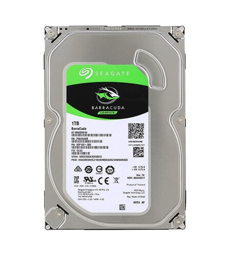 Disco Duro Interno Seagate Barracuda 3.5'', 1TB, SATA III