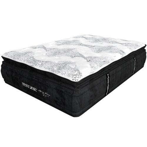 Colchón Matrimonial Restonic Malmo Lenin Con Mega Colchoneta Memory Foam Descanso Premium