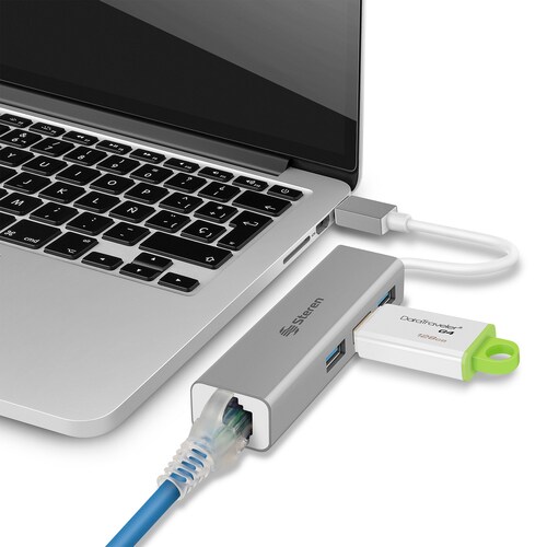 Adaptador Usb 3.0 A Gigabit Ethernet (rj45) Hub | 506-435 