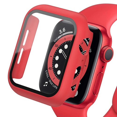 Case para Apple Watch Iwatch Carcasa de 44mm / 45mm con Protector de Pantalla Cristal Templado HD