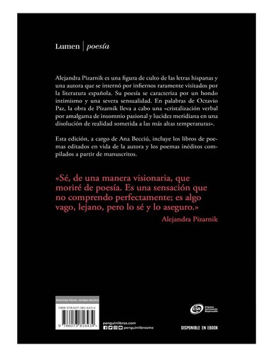Poesía Completa Alejandra Pizarnik.