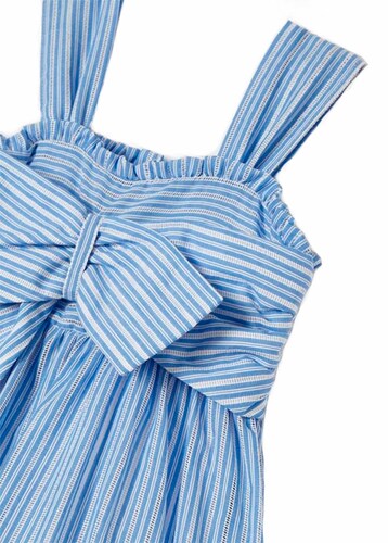 Vestido rayas moño marca Mayoral para niña