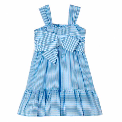 Vestido rayas moño marca Mayoral para niña