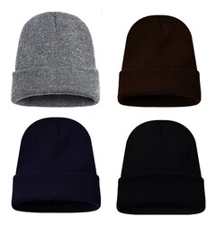 4 Piezas gorro Bonete Beanie Gorra Skate Hipster