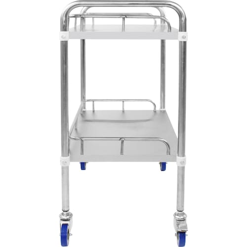 Mesa Auxiliar Multiusos Estetica Spa 2 Charolas Acero Inox