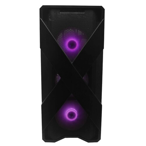 Gabinete Gaming X Crystal Case Full ATX Negro Panel Lateral Cristal Templado Gamer NA-0605