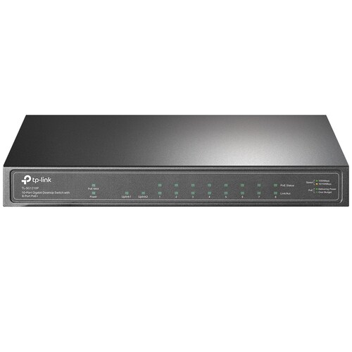 Switch TP-Link Gigabit Ethernet TL-SG1210P, 8 Puertos PoE
