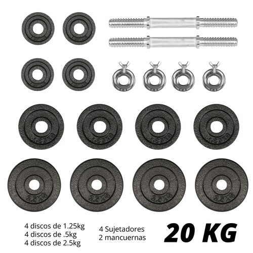 Set de mancuernas 20kg