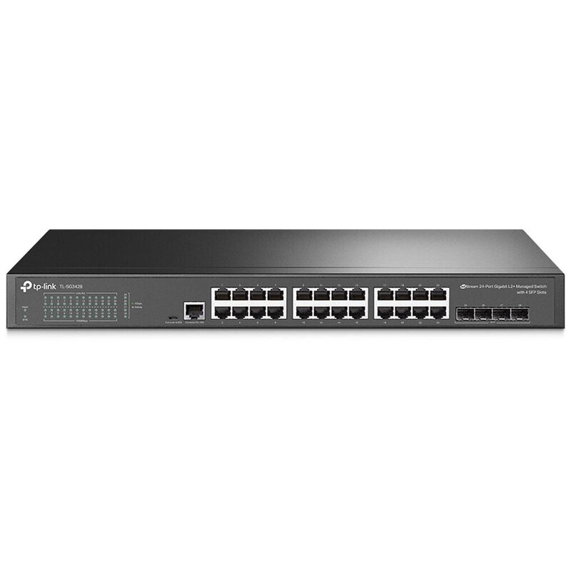 Switch TP-LINK Jetstream - 24 Puertos - Gigabit - 4 SFP