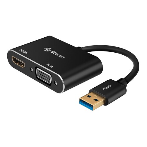 Adaptador USB 3.0 a HDMI / VGA COM-476 
