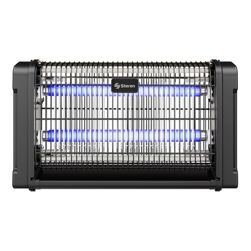 Exterminador electrónico de insectos voladores con doble lámpara 
